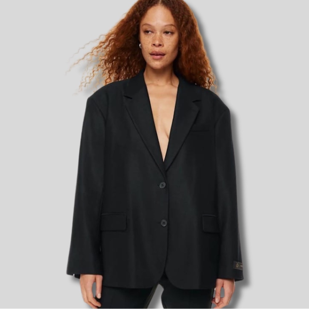 Aritzia Oversized Black Blazer Jacket